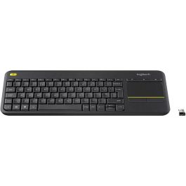 Teclado de TV multimedia LOGITECH K400 Plus - AZERTY - Inalámbrico - Panel táctil