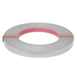 FBS Iana Perfil Embellecedor para Decoración, Acabado Plata Mate, Ancho 20mm, Espesor 0.5mm, Rollo 25m, Fácil de Curvar
