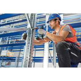 Bosch Professional Kit Combo 2 Herramientas 18V: Atornillador de Impacto GDX 18V-200, Taladro GSR 18V-55, 2 Baterías 4.0Ah y Cargador
