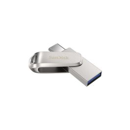 SanDisk Ultra Dual Drive Luxe USB-C / USB-A 256 GB hasta 400 MB/s Memoria Flash USB 3.1 para móvil, tablet y PC Plata