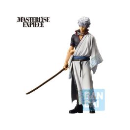Ichibansho Gintama Gintoki Sakata Figura 20cm Anime con kimono azul claro y cabello blanco