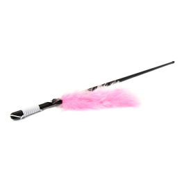 Nayeco Juguete para gatos vara con pluma de colores 48 cm estimula reflejos