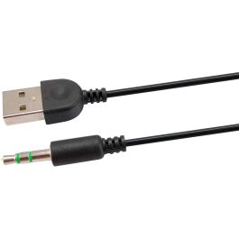 Equip Altavoces Estéreo 2.0 245333 Negro USB Jack 3.5mm para PC Portátil MP3 Potencia 6W RMS 3W Sonido de Calidad Alta Fidelidad Sin Distorsiones