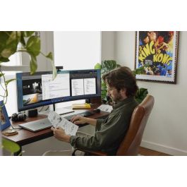 HP Ratón Inalámbrico Recargable y Silencioso 710 – Diseño Ambidextro Compacto, Conectividad Multi-OS, hasta 90 días de Batería