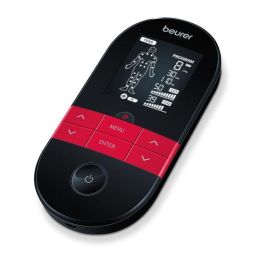 Beurer EM-59 Electroestimulador Digital con Función Calor para Dolor y Estimulación Muscular, Relajación y Masaje