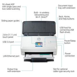 HP ScanJet Pro N4000 snw1 Sheet-feed Scanner HP ScanJet Pro N4000 snw1 Sheet-feed Scanner