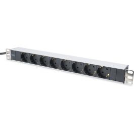 Digitus Regleta de Enchufes 8 Tomas de Tierra con Perfil de Aluminio, Cable 2m, 19" 1HE, Negro Precio: 52.95000051. SKU: B1DTJAVTF7
