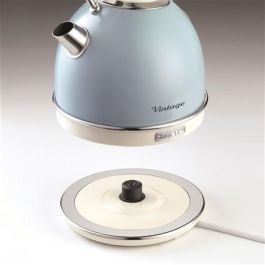 Ariete 2877/05 Hervidor Vintage Azul 1,7L con Filtro Anti Cal y Auto Apagado