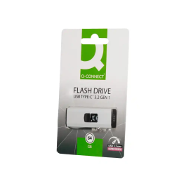 Q-connect Memoria USB Flash Drive 64 GB USB 3.2 Tipo C Plata