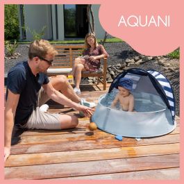 Babymoov Aquani Mariniere Parque Infantil 3 en 1 Anti-UV SPF 50+ Cama Supletoria Piscina Pop-up Desde Nacimiento Mosquitera