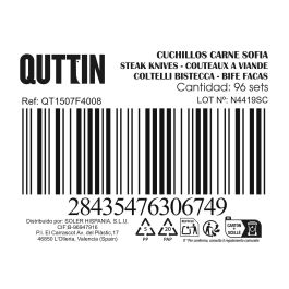 Inde - Set de 2 Cuchillos para Carne "Sofia" de 21.5 cm (12 Cajas)