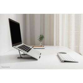 Neomounts NSLS085GREY Soporte para portátil 10-17" Gris de Aluminio, Plegable y Compacto, Universal hasta 5kg