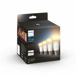 Philips Hue White Ambiance, bombilla LED conectada E27, 60W equivalente, 800 lumen, 4 paquete, Bluetooth Compatible Precio: 115.49999945. SKU: S7810950