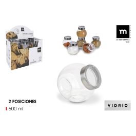 Tarro de vidrio Anna 600 ml con 2 posiciones (24 Unidades) Precio: 39.49999988. SKU: B13TPXTZS6