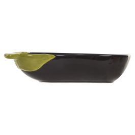 DKD Home Decor Bol Moderno de Gres Lila Verde 11 x 4.5 x 22 cm Apto Lavavajillas (2 Unidades)