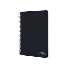Liderpapel Cuaderno Espiral A4 Witty Tapa Dura 80 Hojas 90gr Rayado Horizontal con Margen Negro