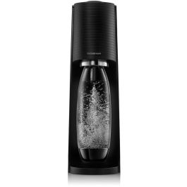 SodaStream Terra, Máquina para Hacer Agua con Gas, Negro, Incluye Botella 1L y Cargador de CO2 60L