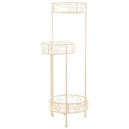 Soporte para Maceta Alexandra House Living Blanco Metal Hierro 25 x 158 x 40 cm