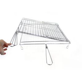 Algon Bbq Parrilla BBQ Giratoria Cromada 40x45 cm (4 Unidades)