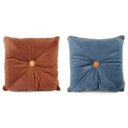 DKD Home Decor Cojin Scandi Decorativo Azul y Rojo en Poliéster con Botón, 10x40x40 cm - Pack de 4 Unidades Surtidas Precio: 23.46432. SKU: B13YBQTHPM