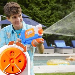 Nerf Super Soaker SOA Flip Fill Pistola de Agua, 4 Estilos de Rociado, Lanzador Juguete 21,5x45 cm Niños +6 Años