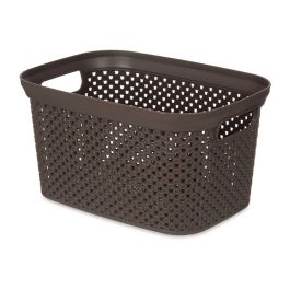 Cesto Organizador Kipit 3L Marrón 16x12.5x23 cm (24 Unidades) Cesto Organizador Kipit 3L Marrón 16x12.5x23 cm (24 Unidades)