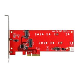 StarTech.com PEX2M2 - Tarjeta Controladora M.2 SATA PCIe 2.0 x2 con 2 Puertos para SSD, 6 Gbps, con Soporte de Perfil Bajo