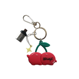 Wondee Mr. Wonderful Memoria USB 32GB Cereza Llavero Pendrive Universal con Adaptador USB C