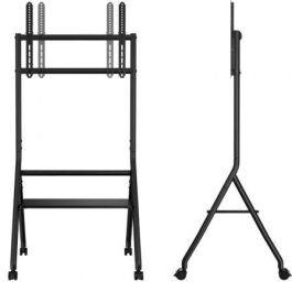 TooQ iDREAMS FS20206M-B Soporte de Suelo con Ruedas Nivelable para TV 37-86" hasta 80kg, VESA 200x200-600x400, Negro