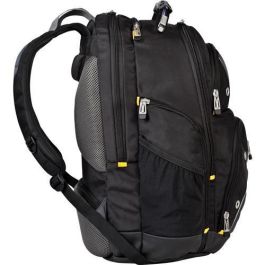 Targus Mochila Portátil Drifter II 16'' Acolchada, Soporte Lumbar, Múltiples Bolsillos y Base Resistente, Negra/Gris