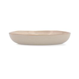 Bidasoa Plato Sopa Cerámico Ikonic Blanco Brillo Relieves Orgánicos 20,5x19,5 cm Juego de 6 Unidades Apto Lavavajillas y Microondas