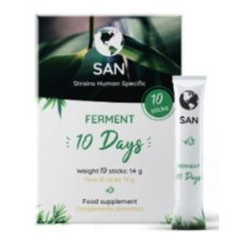 PROBIOTICOS SAN Ferment 10 Days 10Sbrs. Fortifica y Aumenta la Flora Intestinal con 5 Cepas Precio: 16.8899995. SKU: B1G8RL2KQS