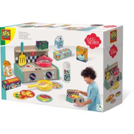 Ses SES8710341180089 Kit de juegos de cocina Su creatividad: cocina de madera, estufa, sartén, espátula, botella de aceite y 6 productos - 3 años Precio: 40.79000024. SKU: B1CGXYCE45