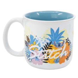 Taza de ceramica stitch palms en caja regalo 400 ml. Taza de ceramica stitch palms en caja regalo 400 ml.