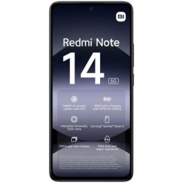 Xiaomi Redmi Note 14 Smartphone 5G 8GB RAM 256GB Almacenamiento Pantalla AMOLED 6.67" Negro