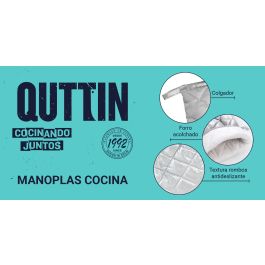 Set de 2 manoplas de cocina Silver - Quttin (24 Unidades) Set de 2 manoplas de cocina Silver - Quttin (24 Unidades)
