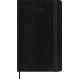 Moleskine DSB12DC3Y26 Agenda 2026 Diaria 12 Meses Tapa Blanda L (13x21 cm) Negra Cierre Goma Elástica