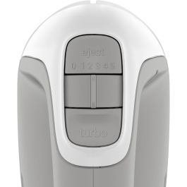 Tefal Prep'Mix HT450B Batidora de mano 450W, 5 velocidades, función turbo, blanca, incluye varillas y ganchos de amasar