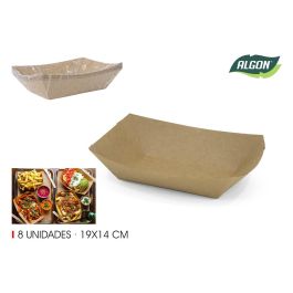 Set de 8 barquillas Kraft 19x14 cm Algon (24 Unidades) Precio: 27.95000054. SKU: B1CZE5FSWX