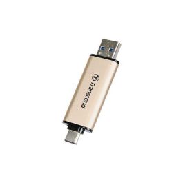Transcend JetFlash 930C 256GB USB 3.2 Gen 1 Type-A/Type-C 420MB/s Lectura 400MB/s Escritura Oro