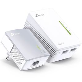 TP-Link AV600 Adaptador Powerline WiFi N 600 Mbps HomePlug AV2 Fast Ethernet 3 Puertos Blanco 300m Plug & Play