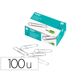 Liderpapel Clips nº3 labiados 43 mm Caja de 100 unidades Precio: 12.50000059. SKU: B1AC9QBL2M