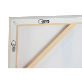 DKD Home Decor Cuadro Lienzo Abstracto Turquesa Blanco 120x90 cm (2 Unidades) Urban para Decoración del Hogar