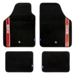 Sparco 03763BRS Alfombras de Moqueta Strada Universales Antideslizantes Negro/Rojo Sparco 03763BRS Alfombras de Moqueta Strada Universales Antideslizantes Negro/Rojo