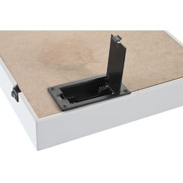 DKD Home Decor Baby safari 22 Decoración Luminosa Blanco Gris 23 x 23 x 4 cm (6 Unidades)