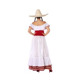 Disfraz Mejicana Vestido Blanco Adulto XL Disfraz Mejicana Vestido Blanco Adulto XL