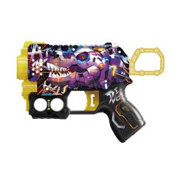 Tachan Pistola Street Shot Mini 6 Dardos T01029, Juguete de Espuma para Niños +8 Años, Diseño Grafiti