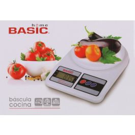 Basic Home Báscula Cocina Digital 7 kg, 18.5 x 24.5 cm (6 Unidades)