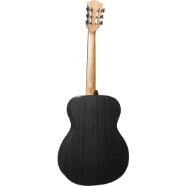 LAG Guitarra Acústica Nylon Auditorium Black & Brown Satinada Abeto Engelmann Macizo