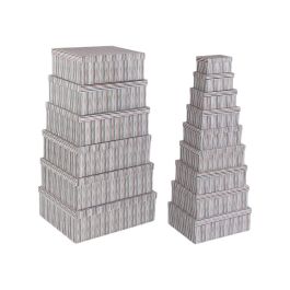 Juego de Cajas Decorativas Versa Cartón (15 Piezas) Juego de Cajas Decorativas Versa Cartón (15 Piezas)